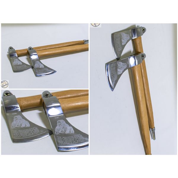 FEATURED PAIR OF RCMP COMMEMORATIVE TOMAHAWKS