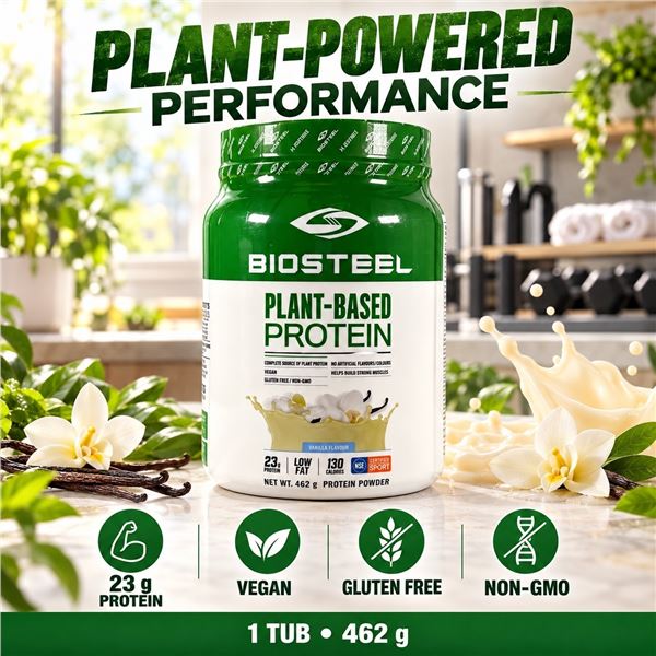 BIOSTEEL PLANT-BASED VANILLA PROTEIN 462G