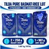 Image 1 : 2 TILDA READY RICE 250G + 1 DRY RICE 907G BB