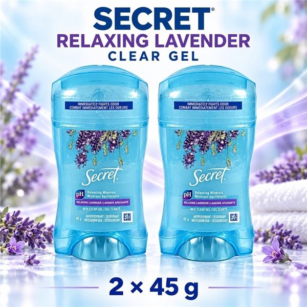 2 SECRET RELAXING LAVENDER CLEAR GEL 45G