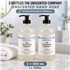 Image 1 : 2 THE UNSCENTED COMPANY HAND SOAP 500ML