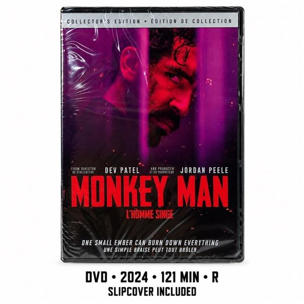 NEW DVD "MONKEY MAN" ACTION THRILLER 2024