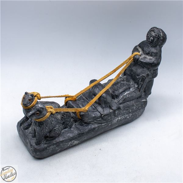 VINTAGE JOLIN INUIT AND DOGSLED