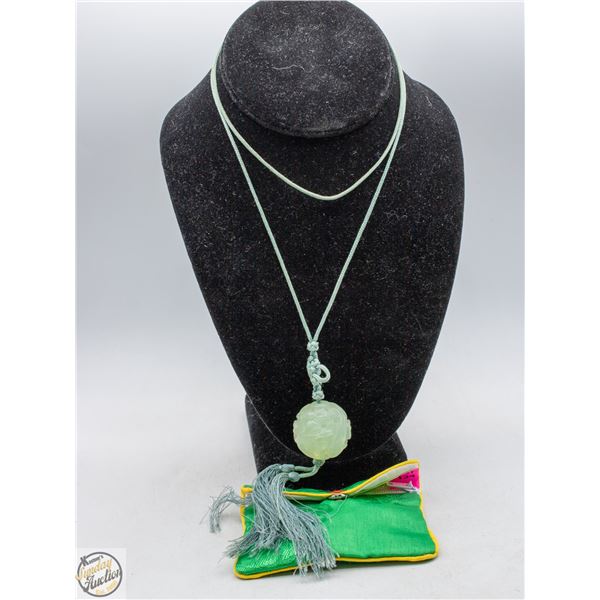 GENUINE JADE PENDANT NECKLACE