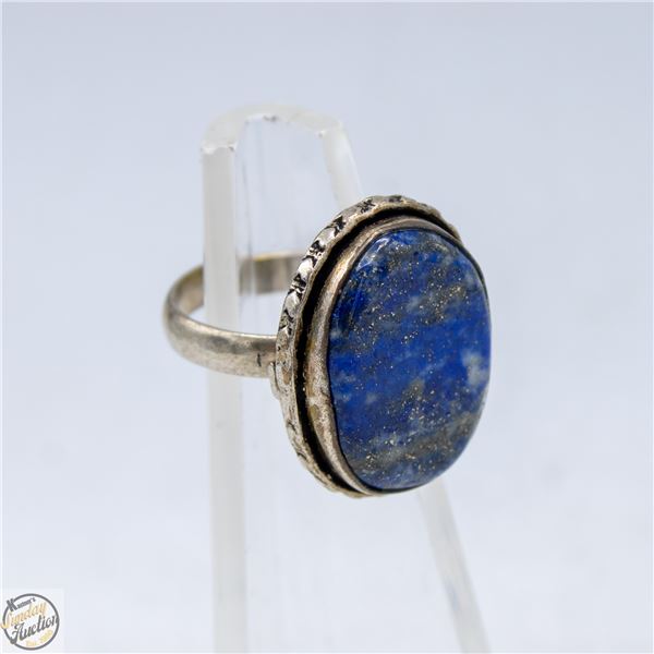 SIZE 5.5 RING LAPIZ LAZULI STONE