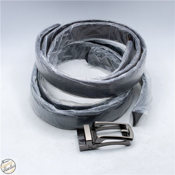 BOX WITH 2 NEW COMFORT CLICK LEATHER BELTS -