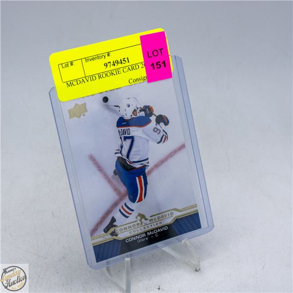 MCDAVID ROOKIE CARD 2015-16