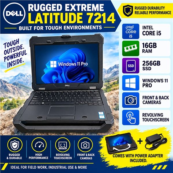 RUGGED EXTREME LAPTOP LATITUDE 7214 INTEL CORE i5