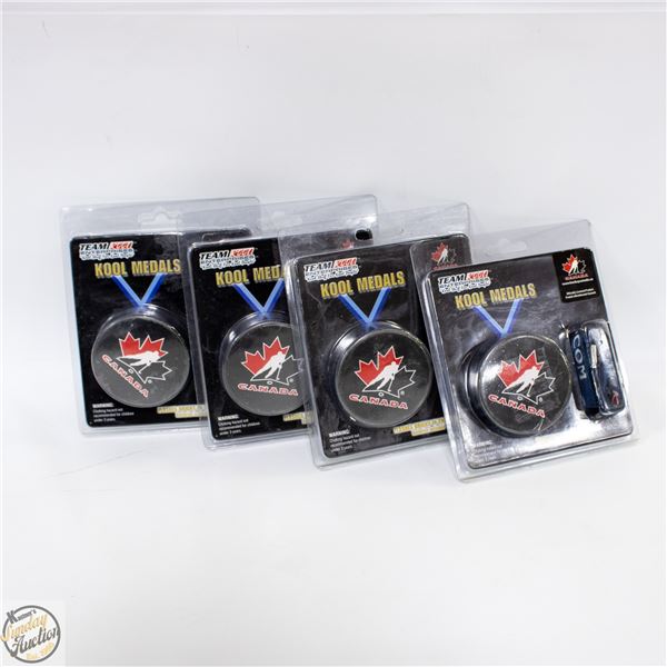 SEALED (X4) TEAM KOOL MEDALS