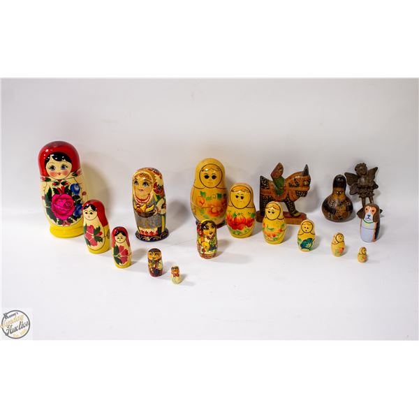 VINTAGE WOODEN DOLLS