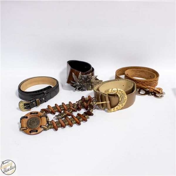 VINTAGE LEATHER BELTS