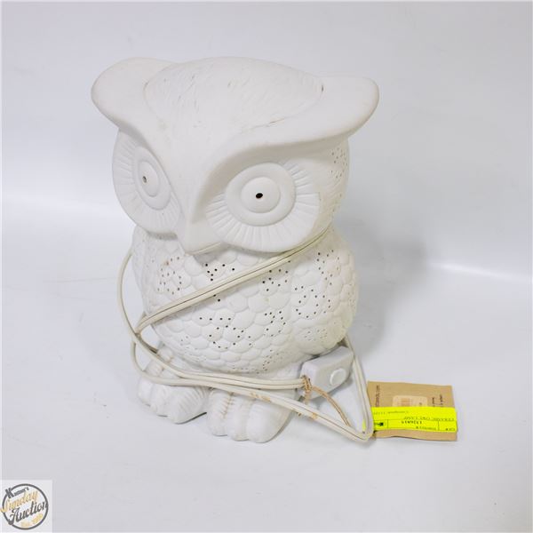 CERAMIC OWL LAMP