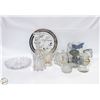 Image 1 : LOT OF ESTATE HOUSE GLASSWARE DECOR AND MORE