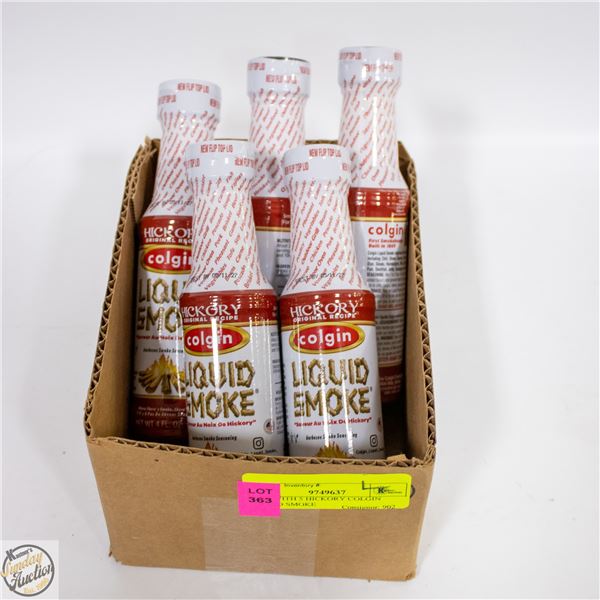 BOX WITH 5 HICKORY COLGIN LIQUID SMOKE