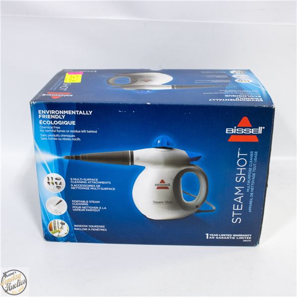 BISSEL STEAMSHOT STEAMER IN BOX