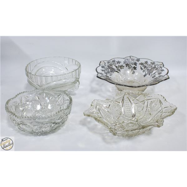 LOT OF ESTATE GLASSWARE
