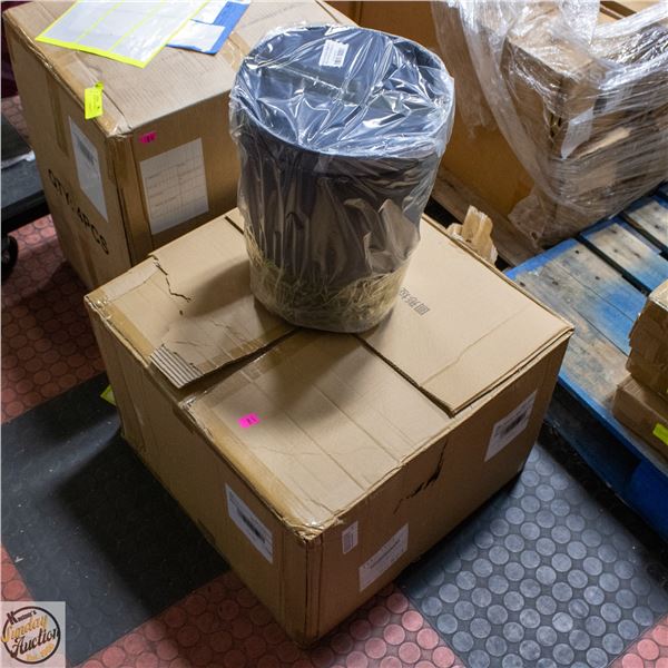CASE OF GARBAGE CANS