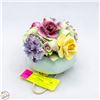 Image 1 : VINTAGE RADNOR CAPODEMONTE STYLE BONE CHINA FLOWER