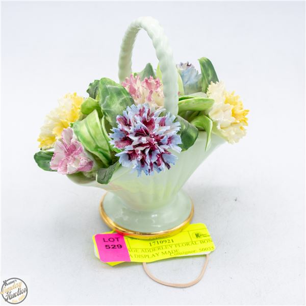 VINTAGE ADDERLEY FLORAL BONE CHINA DISPLAY MADE