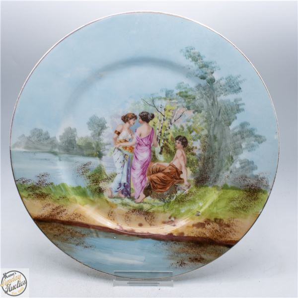 VINTAGE LIMOGES FRENCH PORCELAIN PLATE ROMANTIC