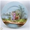 Image 1 : VINTAGE LIMOGES FRENCH PORCELAIN PLATE ROMANTIC