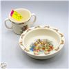 Image 1 : VINTAGE BUNNYKINS BOWL AND CUP