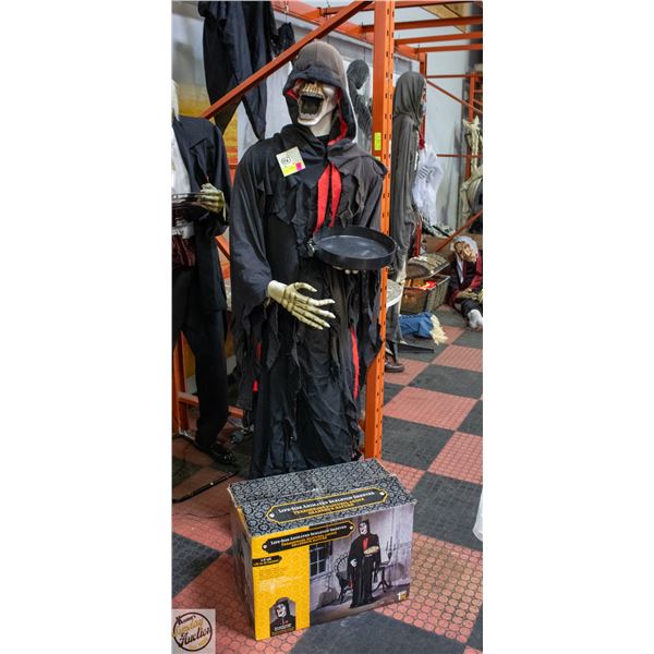 6FT ANIMATED SKELETON GREETER WITH BOX