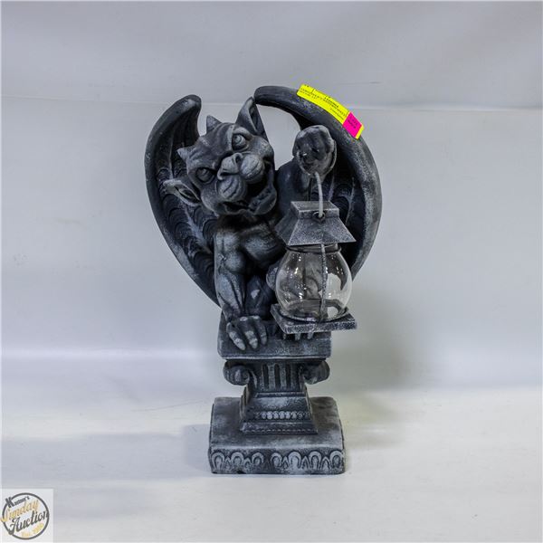 GARGOYLE LANTERN HALLOWEEN DECOR 13"