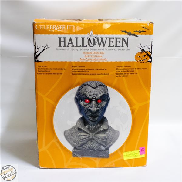 CELEBRATE IT HALLOWEEN ANIMATED TALKING BUST