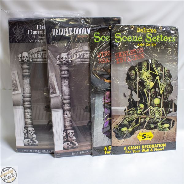LOT OF GIANT SCENE SETTERS 4 NEW SETS