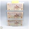 Image 2 : LOT OF 3 UNCIRCULATED TWO DOLLAR BILLS 1086