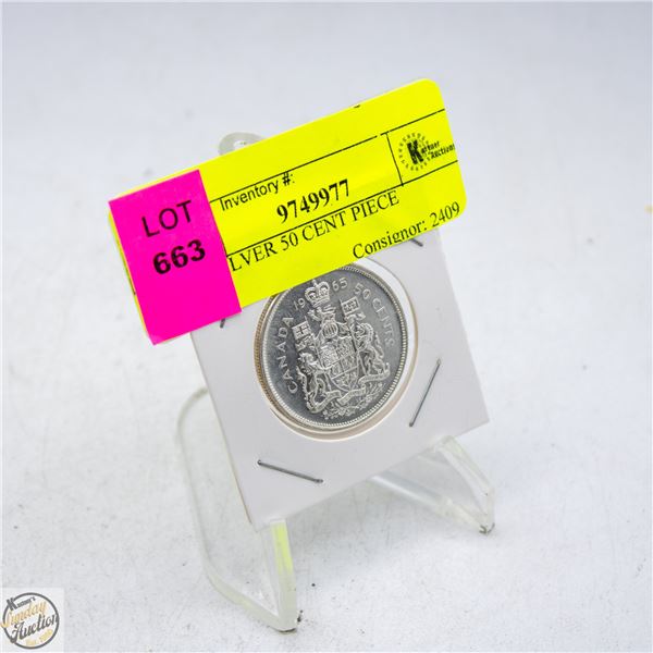 1965 SILVER 50 CENT PIECE