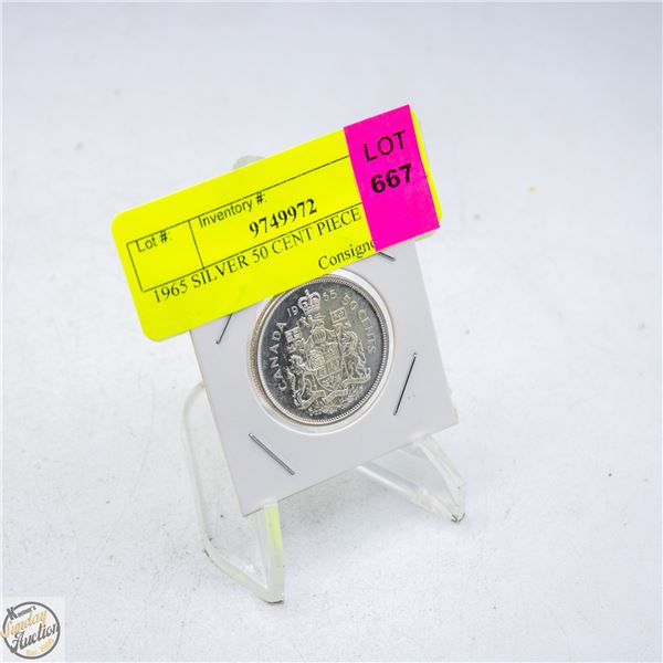 1965 SILVER 50 CENT PIECE