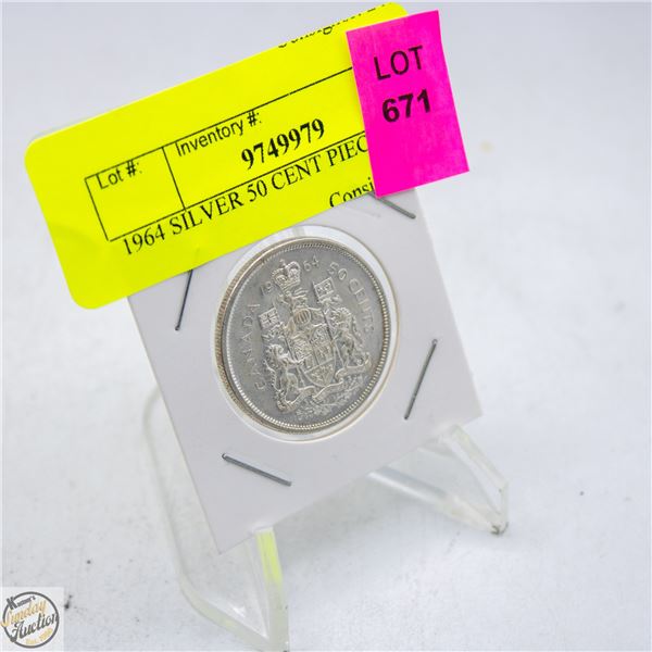 1964 SILVER 50 CENT PIECE