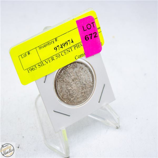 1965 SILVER 50 CENT PIECE
