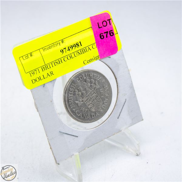 1971 BRITISH COLUMBIA CANADA DOLLAR