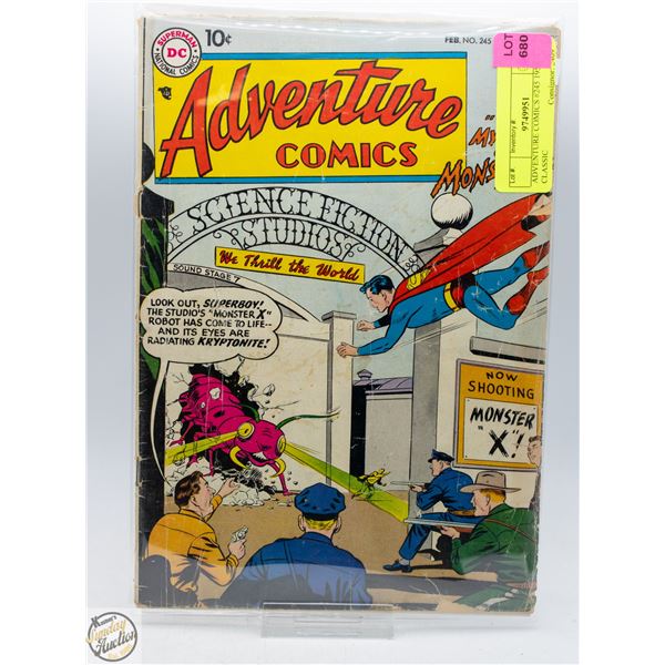 ADVENTURE COMICS #245 1958 CLASSIC