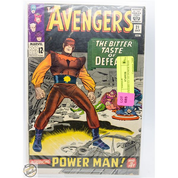 AVENGERS #21 1ST POWER MAN
