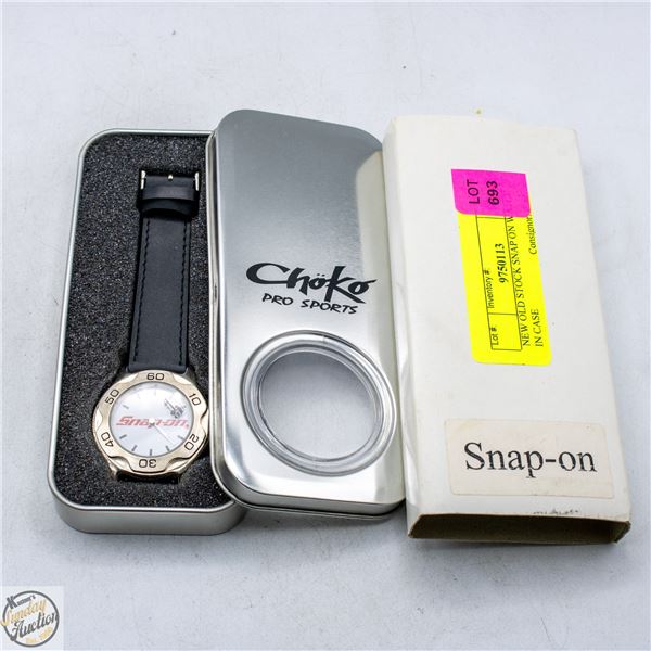 NEW OLD STOCK SNAP ON WATCH IN CASE