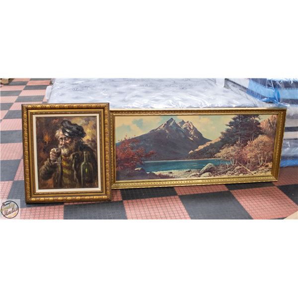 TWO OIL PAINTINGS