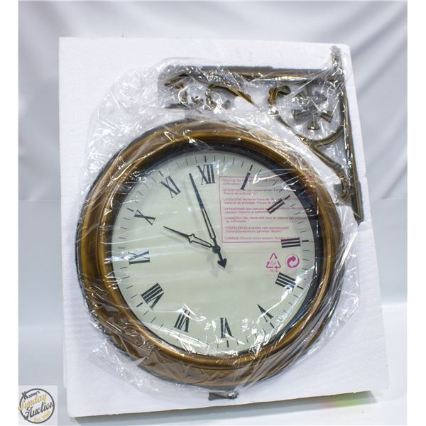 NEW DOUBLE SIDED WALL CLOCK