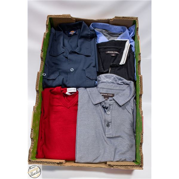 FLAT WITH 5 MEN'S SHIRTS INCL. MICHAEL KORS,