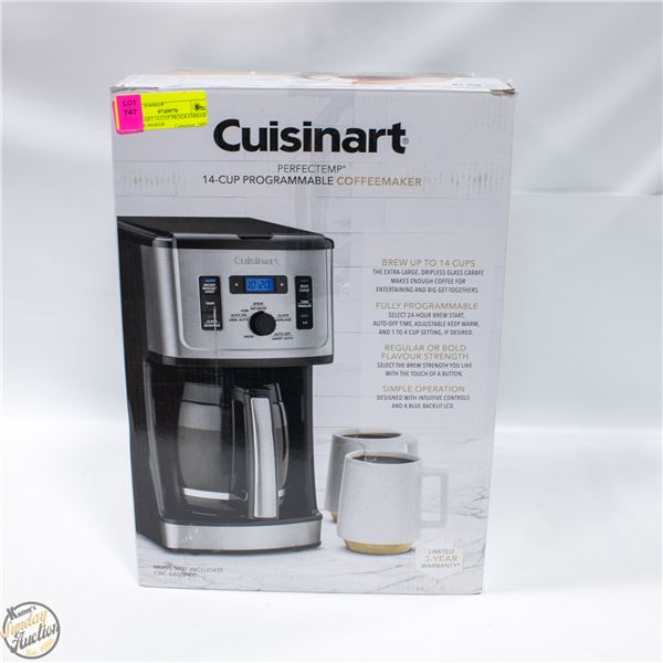 CUISINART 14 CUP PROGRAMMABLE COFFEE MAKER