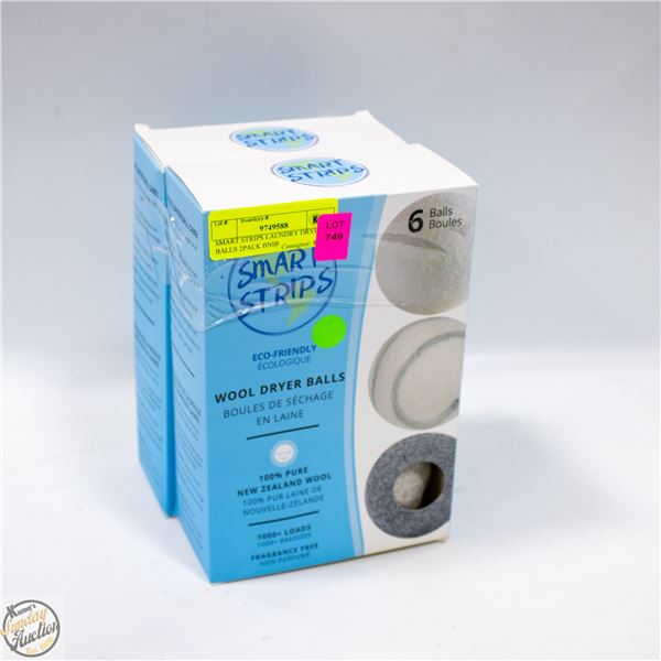 SMART STRIPS LAUNDRY DRYER BALLS 2PACK BNIB