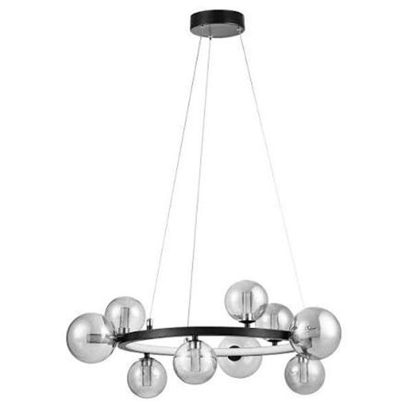 NEW LIGHTICA LUNA 10-LIGHT PENDANT - MATTE BLACK