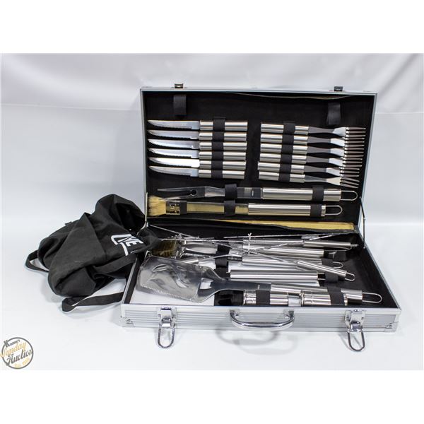 NEW BBQ TOOL SET WITH APRON