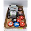 Image 1 : LOT OF HOCKEY PUCKS, HOCKEY TAPE, AND TABLETOP