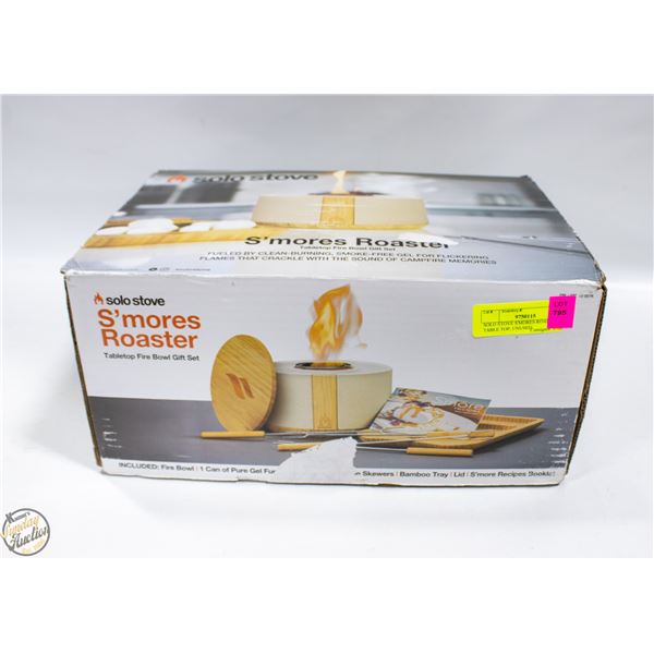SOLO STOVE S'MORES ROASTER KIT, TABLE TOP, UNUSED