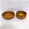 Image 1 : VINTAGE SOLID WOODEN BOWLS STAVED