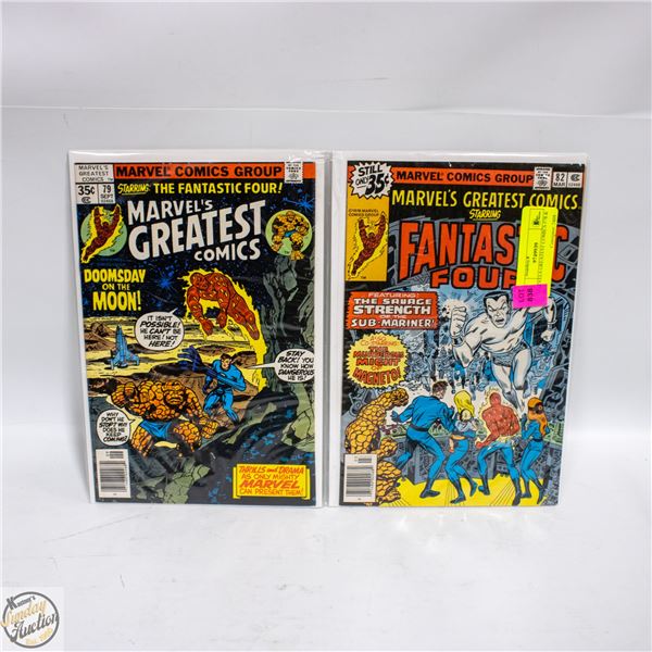 MARVELS GREATEST COMICS #78 & 82